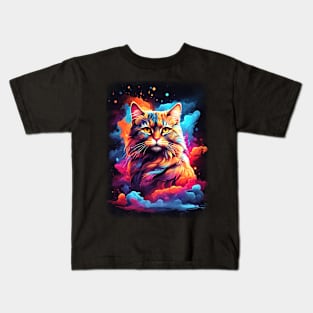 Cat Nebula 02 Kids T-Shirt